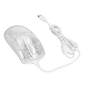 Gaming Mouse Transparent Wired Mechanical Mouse 6 Dpi Adjustable Rgb Light AM - Afbeelding 1 van 22