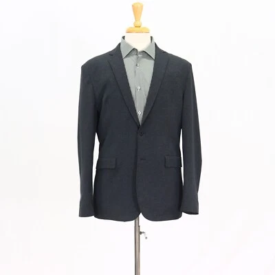Express 40R Gray Sport Coat Blazer Jacket Solid 2B Polyester - Image 1 of 4