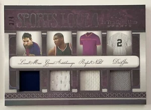 2022 Leaf In The Game ITG Lionel Messi Giannis Jeter Nadal GU Jersey #d 3/4 - Picture 1 of 1