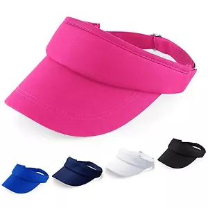 Sports Sun Visor Cotton Cap Tennis Golf Adjustable Headband - Picture 1 of 6