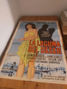 La Laguna Del Deseo I Limni Ton Pothon Original Movie Poster 1958 Argentina 