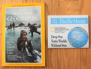 National Geographic June 1992 & Map; Pacific/Indian Oceans; Bikini; Lake Baikal - Picture 1 of 11