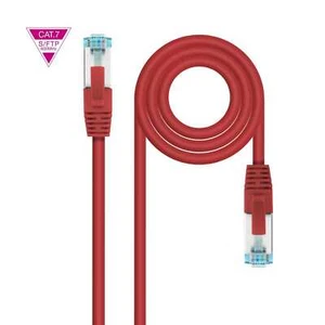 Câble Réseau Ethernet RJ45 2 M Rouge Cat.7 LSZH SFTP PIMF AWG26 - Photo 1/3