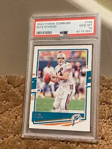 2018 Panini Donruss Dan Marino PSA 10 Card #155 NEW CASE - Picture 1 of 1