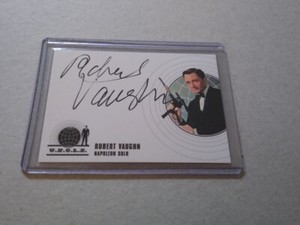 The Man From U.N.C.L.E. Robert Vaughn Napoleon Solo A1 autograph card Protectors