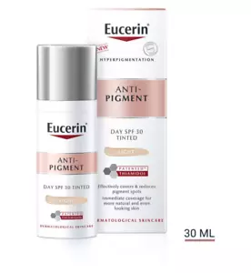 Eucerin Anti-Pigment Day SPF30 Tinted LIGHT 50ml New - Picture 1 of 5