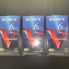 Sony T-120 Premium Grade Vhs Video Tapes - Lot Of 3 Tapes - Factory Sealed