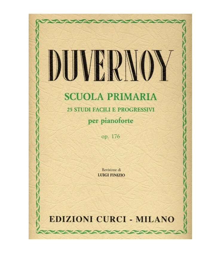 DUVERNOY SCUOLA PRIMARIA DEL PIANOFORTE OP. 176 25 STUDI FACILI E PROGRESSIVI - Immagine 1 di 1
