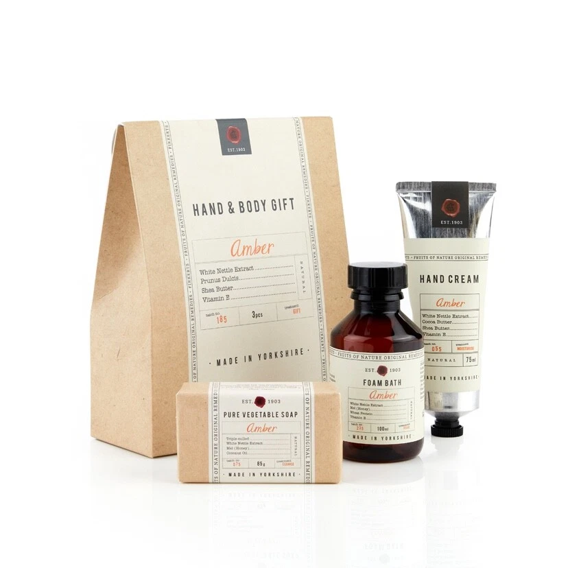 Fikkerts Yorkshire Amber Hand & Body Gift Set