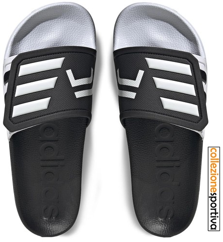 CIABATTE ADIDAS ADILETTE JUVENTUS GZ5939 col. bianco nero