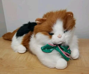 Juguete de peluche de colección Calico Cat de perro guinga y gato Calico libro de Navidad 1990 16" - Imagen 1 de 14