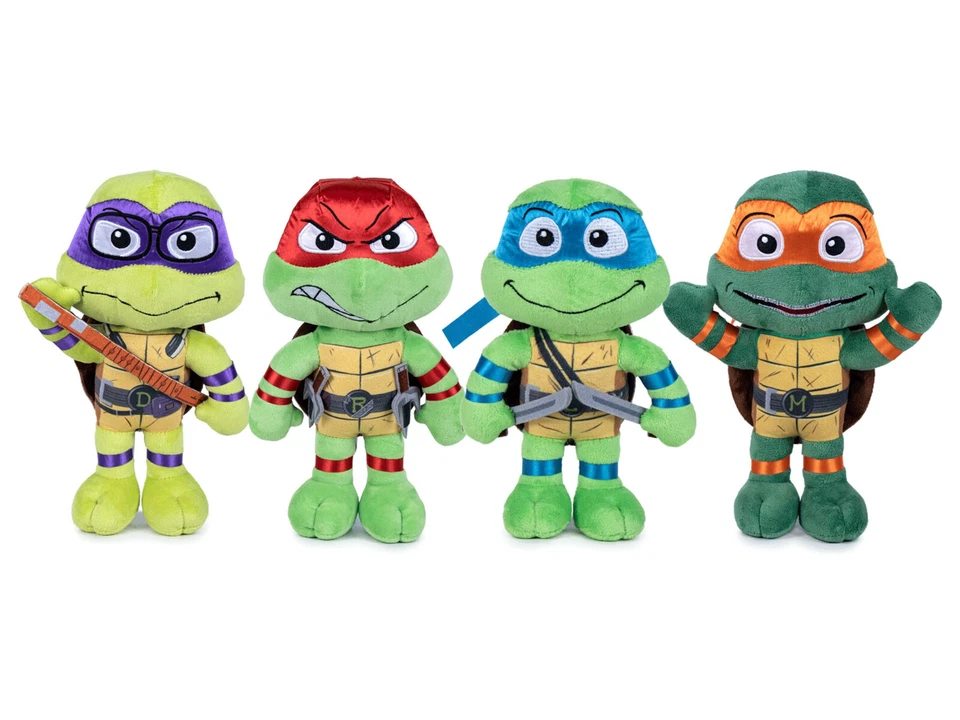 Ninja Turtles Mutant Mayhem Plüschtier Plüsch Stofftier Figur Auswahl 27 cm