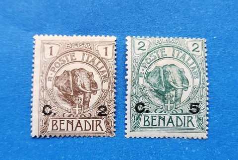 Somalia Stamps, Scott 10-11 Complete Set Mint And Hinged Cover