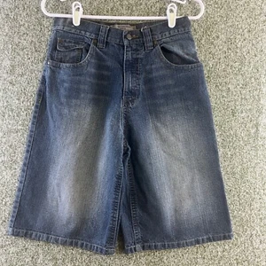 Chams Jeans Co Youth Shorts 12 Blue Denim Baggy Relaxed Urban Streetwear Y2K - Picture 1 of 11