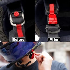 1 Set Helmet Quick Release Buckle Kit Ratcheted Chin Strap Adapter 25mm