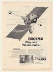 1970 Zlrx K75 S Satellite Engins Matra Print Ad