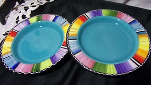 [2] Certified International Nancy Green Serape 8 1/2” Soup/Salad/ Pasta Bowls. - Picture 1 of 8