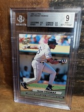 1992 Ultra #44 Frank Thomas Baseball Card PSA 9 Mint