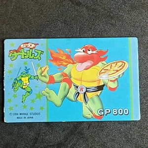 TMNT Big Size Menko Card Mirage 1994 Japanese Teenage Mutant Ninja Turtles Card - Imagen 1 de 6