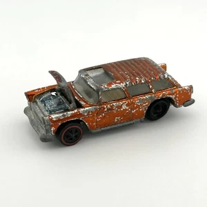 De colección 1969 Hot Wheels Redline Classic Nomad Wagon EE. UU. Mattel Original Naranja Chevy - Imagen 1 de 18