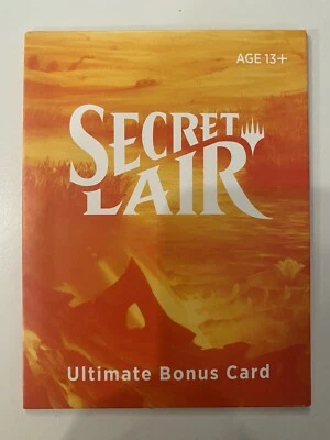 MTG SECRET LAIR: Ultimate Bonus Card *Nuova Sigillata* Spedizione Combinata -TCGshowcase- - Immagine 1 di 2