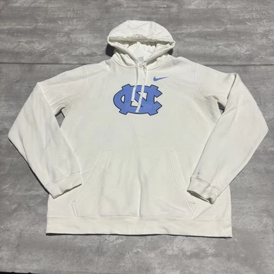 Sudadera con Capucha North Carolina Tarheels Para Hombre Grande Blanca Nike Mezcla de Algodón* Foto 1 de 4