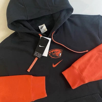 Nike Oregon State Beavers Sudadera con Capucha Hombres XL Universidad Mascota Logo Sudadera Foto 1 de 4