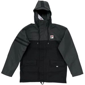 FILA Men's 82 Sailing Jacket Size Medium Black Weather Resistant - Picture 1 of 9