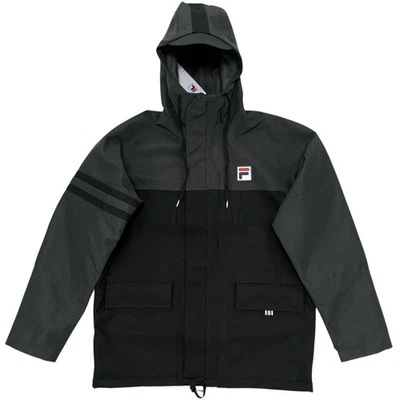 Chaqueta de vela FILA 82 para hombre talla mediana negra resistente a la intemperie Foto 1 de 4