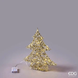 EDG Enzo De Gasperi Albero di Natale Led Intreccio 30 MicroLed H 40 Cm L 34 Cm L - Imagen 1 de 2