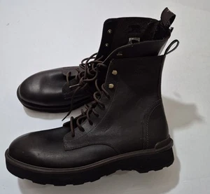 Sorel Men Hi-Line Lace Boots Sz 13 Waterproof Brown Leather Ankle Casual Outdoor - Picture 1 of 6