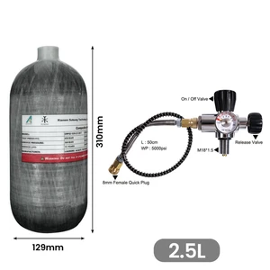 TUXING 300Bar Pcp Luft Tank 2.5L Carbon Fiber Scuba HPA Tank mit Füllstation - Bild 1 von 16