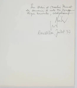 Eugène Fidler - Collages - 1977 -  Dédicace de l'artiste - Picture 1 of 1