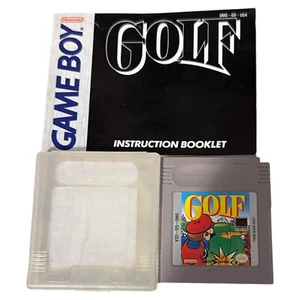 Nintendo Game Boy Golf 1990 Authentic Vintage "Mario" with instructions book - Imagen 1 de 3
