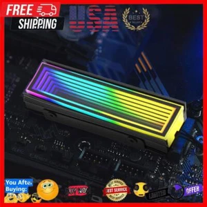 M.2 2280 NVME NGFF SSD Heatsink ARGB Solid State Disk Heat sink Cooling Radiator - Afbeelding 1 van 18
