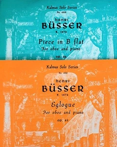 Two 'Busser' Pieces for Oboe and Piano - See Below - Picture 1 of 6
