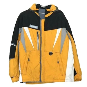 VTG Authentic Colmar Sportwear Mens US38 (M) Ski Coat Yellow Black Made in Italy - Picture 1 of 12
