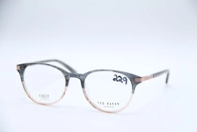 NUEVAS GAFAS TED BAKER LONDON TFW 006 GRIS BRILLO FADE MARCOS AUTÉNTICOS 50-19 Foto 1 de 4