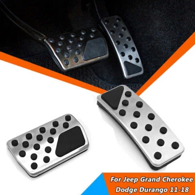 2 peças para Jeep Grand Cherokee Dodge Durango 2011-18 gasolina e pedais de freio capa pad - Imagem 1 de 4