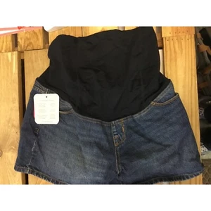 Isabel Marernity denim Shorts Crossover Panel size 6 NWT - Picture 1 of 6