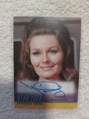 STAR TREK TOS 40th ANNIVERSARY AUTOGRAPH CARD MARJ DUSAY AS KARA A189 - Image 1 of 2