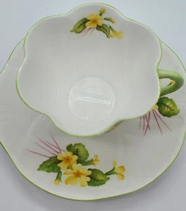 Shelley Primerose Teacup And Saucer Fine Bone China SHELLEY # 13430 England - Picture 1 of 8