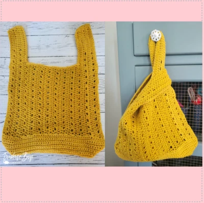 Crochet Simple Tote Bag Purse PATTERN ONLY - Image 1 of 4