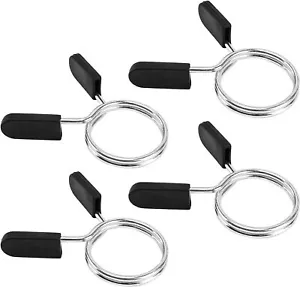 4 Piezas Barra de Pesas Clips Abrazaderas 2 Pulgadas para Barra Olímpica Cuello de Bloqueo de Resorte - Imagen 1 de 7