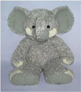 NEW with Tag - Plush Stuffed 11" Gray Elephant (Slowpoke) by First & Main 1002F - Picture 1 of 2