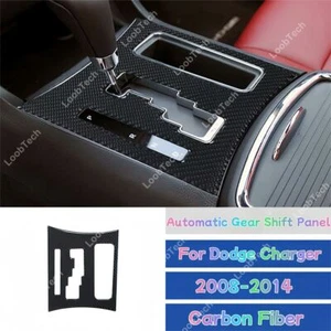 Gear Shift Panel Decal For Dodge Charger Carbon Fiber Stick Protect Trim Cover - Imagen 1 de 11