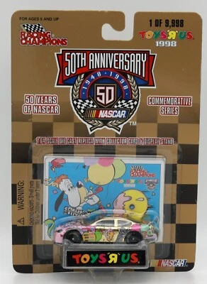 RACING CHAMPS TOYS R US 50th Ann. 1:64 #9 GOLD 98 Cartoon Network Ford Taurus LE - Image 1 of 2