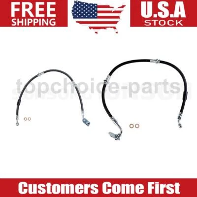 2x Línea de freno de manguera de freno delantera izquierda y derecha para Suzuki Grand Vitara 1999-2005 Foto 1 de 4