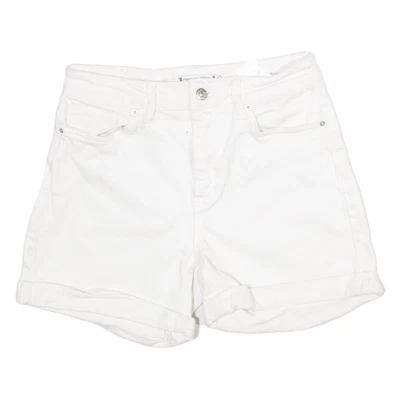 TOMMY HILFIGER Womens Denim Shorts White S W27 - Image 1 of 4