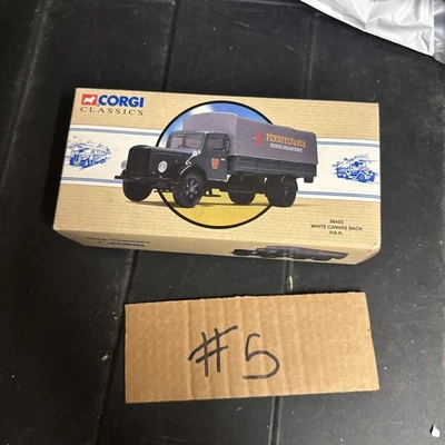 Camión Mattel Corgi Classics 98455 2062 ~ 1995 parte trasera de lona blanca PRR ~ ¡NUEVO EN STOCK! Foto 1 de 4